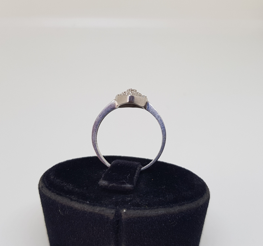 FRANSIZ MEKİĞİ MODELİ ANTİKA PIRLANTA TAŞLI YÜZÜK