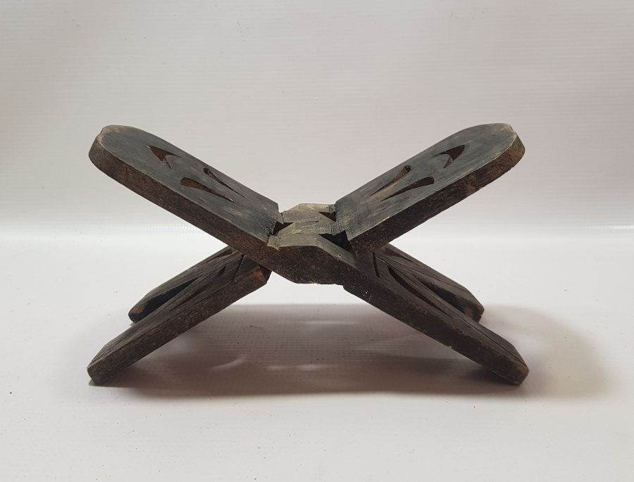 OSMANLI DÖNEMİ AHŞAPTAN MAMUL TEKKE İŞİ NADİR BOYDA ENAM -I ŞERİF RAHLESİ