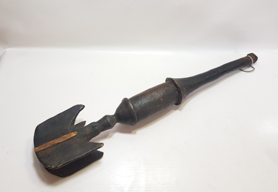 OSMANLI DÖNEMİ DEV BOY ÇOK NADİR AHŞAP TÖREN GÜRZÜ