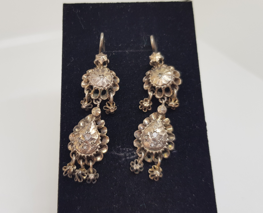 OSMANLI DÖNEMİ ELMAS TAŞLI DUT KÜPE