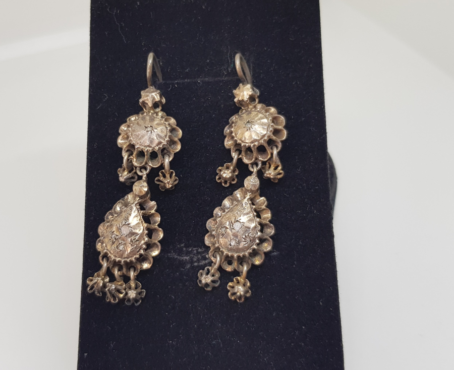 OSMANLI DÖNEMİ ELMAS TAŞLI DUT KÜPE