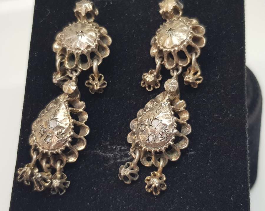 OSMANLI DÖNEMİ ELMAS TAŞLI DUT KÜPE