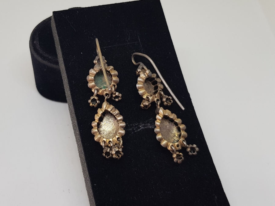 OSMANLI DÖNEMİ ELMAS TAŞLI DUT KÜPE