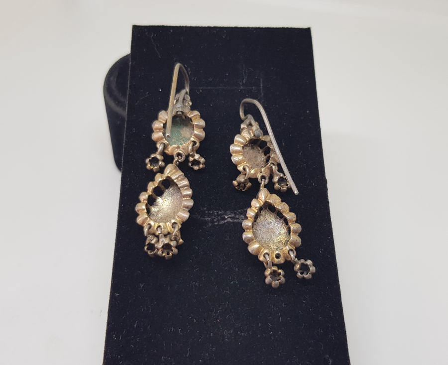 OSMANLI DÖNEMİ ELMAS TAŞLI DUT KÜPE