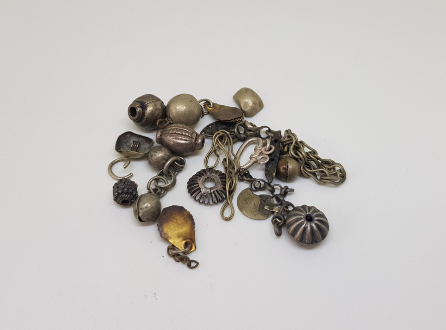 OSMANLI DÖNEMİ GÜMÜŞ TAKI PARÇALARI