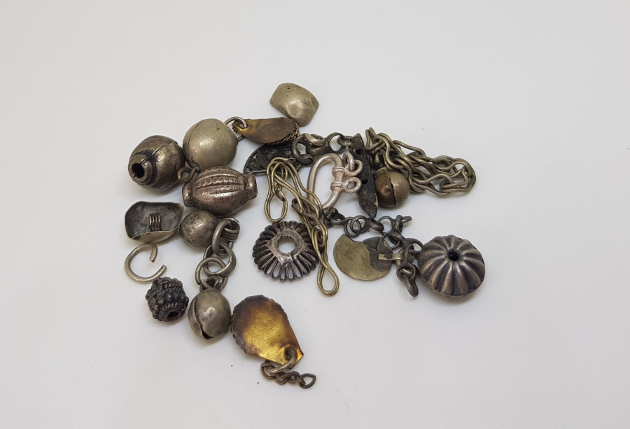 OSMANLI DÖNEMİ GÜMÜŞ TAKI PARÇALARI