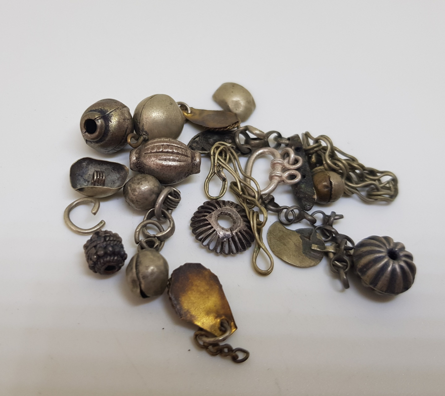 OSMANLI DÖNEMİ GÜMÜŞ TAKI PARÇALARI