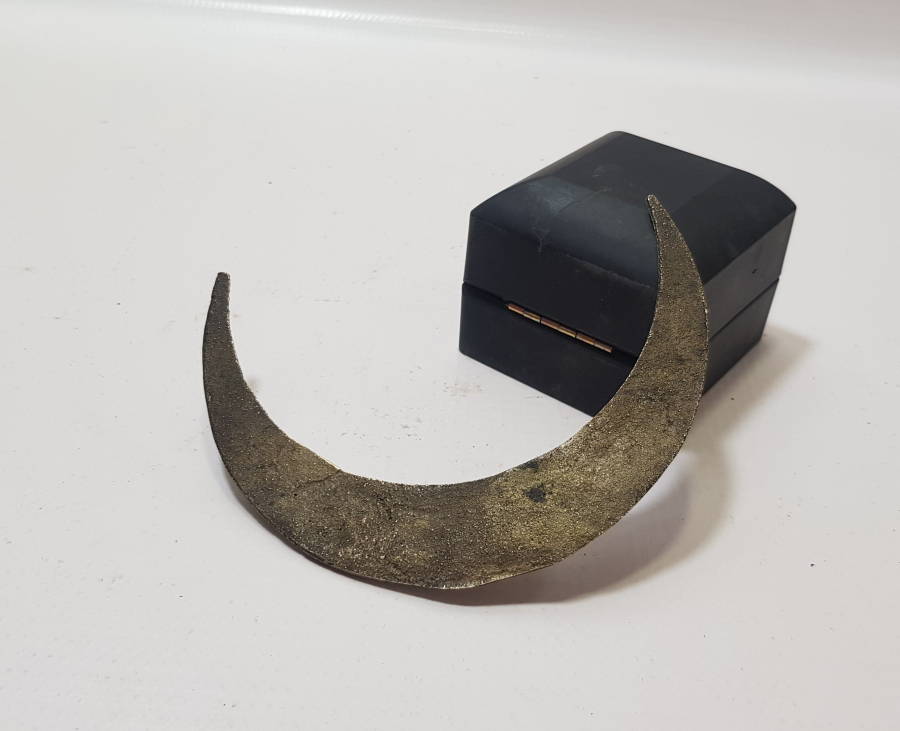 OSMANLI DÖNEMİ HİLAL FORMLU ÇOK NADİR TEKKE İŞİ APLİK