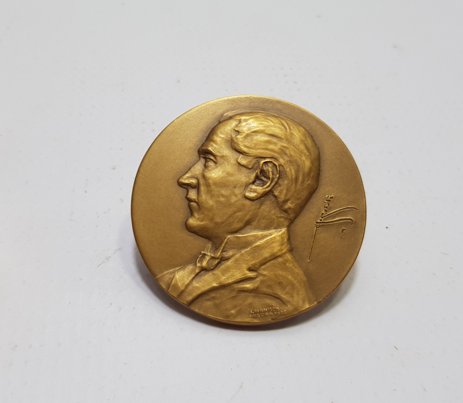 OSMANLICA GAZİ MUSTAFA KEMAL İMZALI BÜYÜK BOY ATATÜRK MADALYON