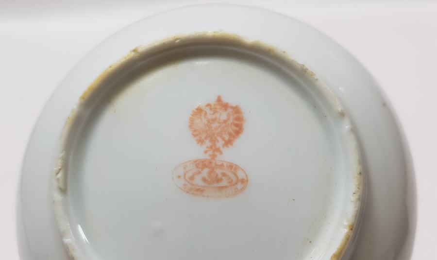  OSMANLICA KUZNETSOV DAMGALI KAHVE FİNCANI TABAĞI