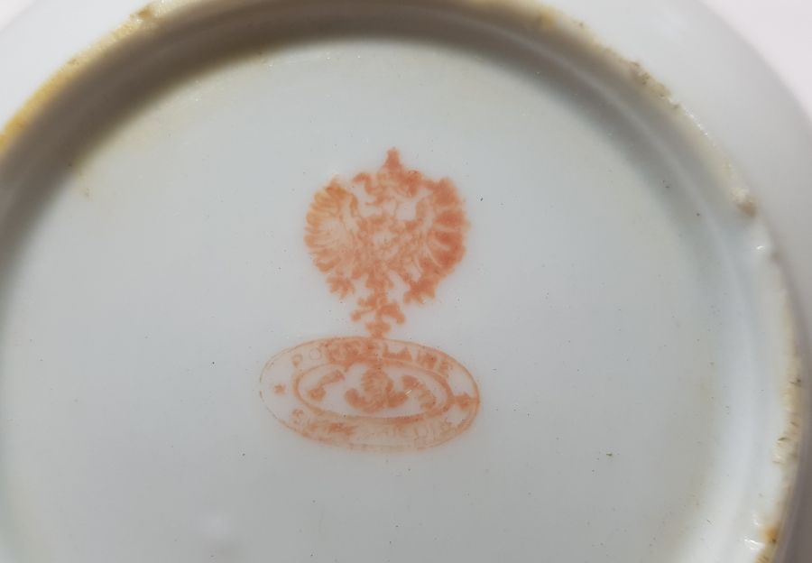  OSMANLICA KUZNETSOV DAMGALI KAHVE FİNCANI TABAĞI