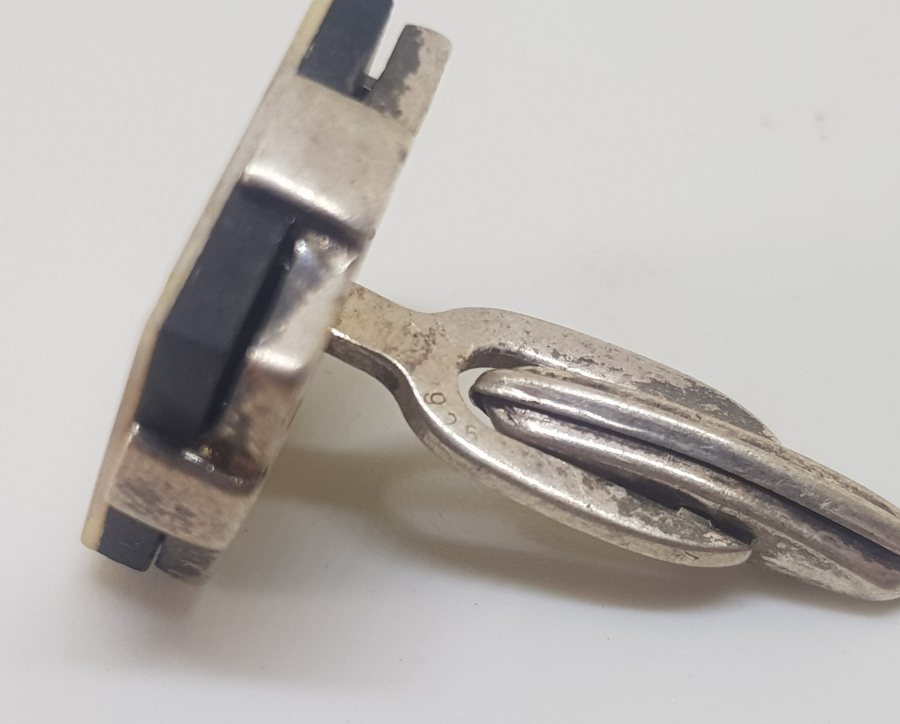 SEDEF İŞÇİLİKLİ ANTİKA GÜMÜŞ KOL DÜĞMESİ