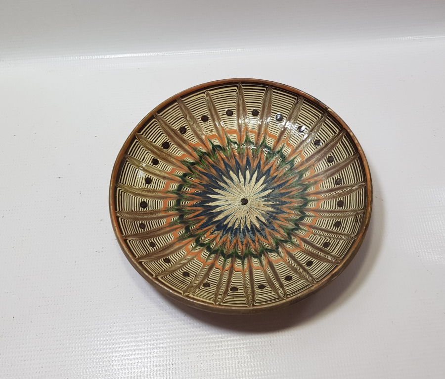 OSMANLI DÖNEMİ NADİR RENKTE KINIK TABAK