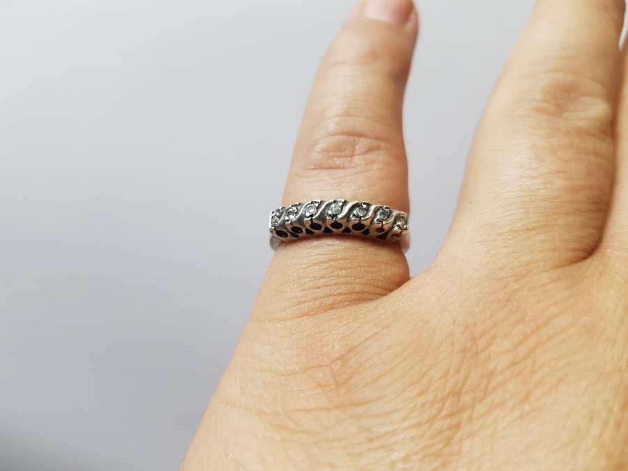 ANTİKA YEDİ TAŞ PIRLANTA YÜZÜK