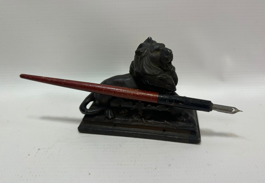 OSMANLI DÖNEMİ ASLAN FORMLU NADİR HOKKA VE DİVİTİ