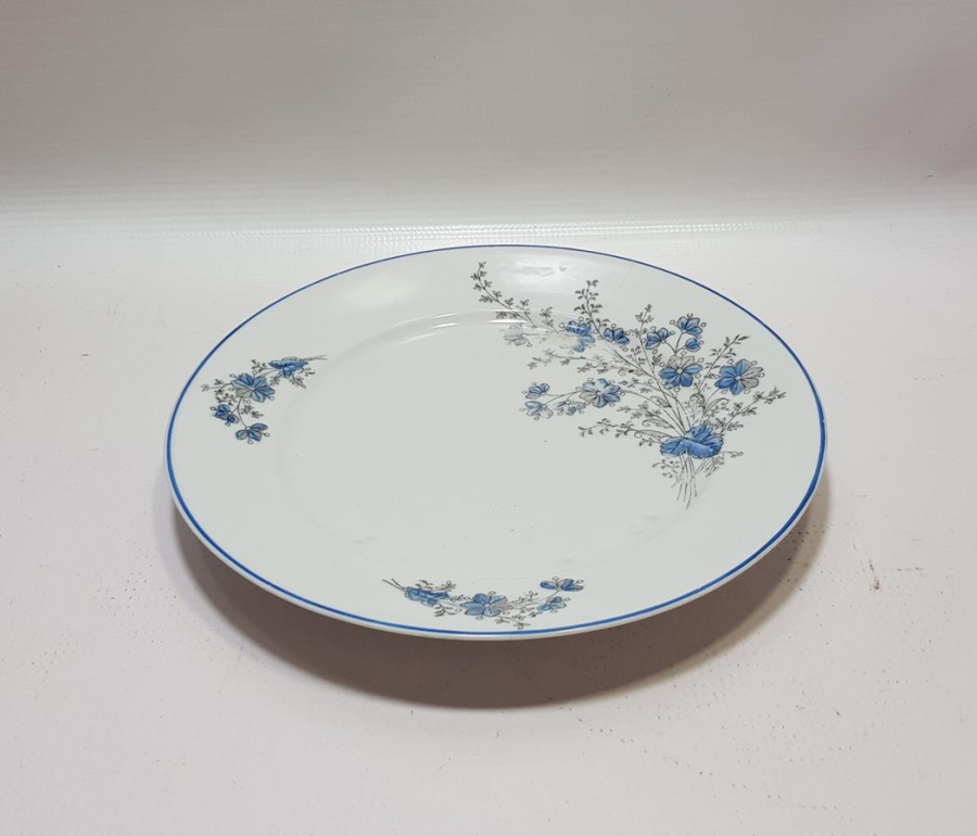 OSMANLI DÖNEMİ AY YILDIZLI İZMİR DAMGALI NADİR PORSELEN TABAK