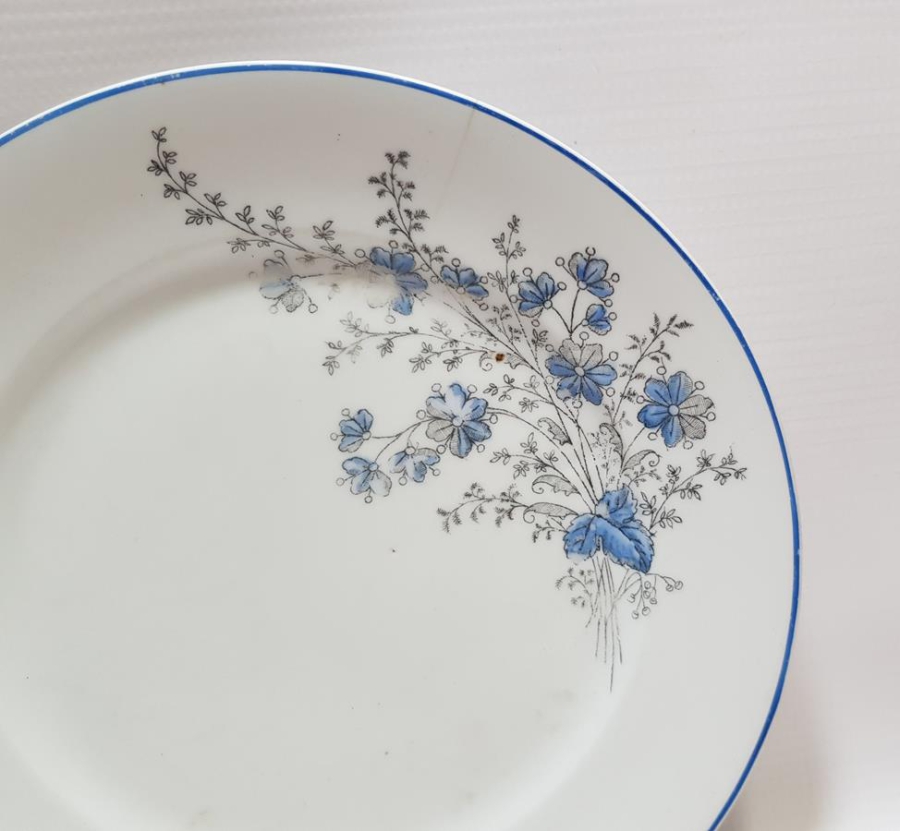 OSMANLI DÖNEMİ AY YILDIZLI İZMİR DAMGALI NADİR PORSELEN TABAK