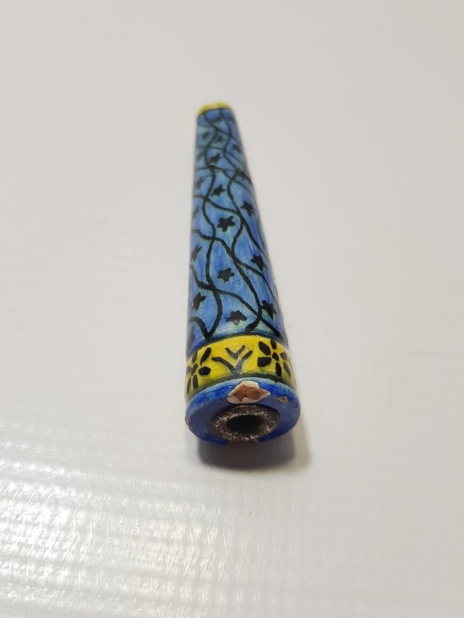 OSMANLI DÖNEMİ MURAT DEDE YAZILI KÜTAHYA SERAMİK AĞIZLIK