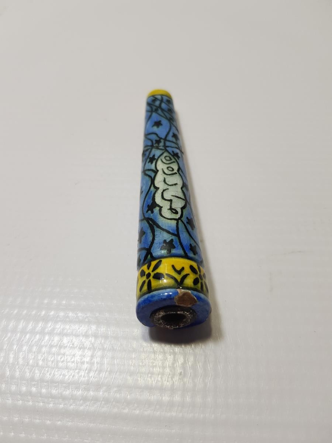 OSMANLI DÖNEMİ MURAT DEDE YAZILI KÜTAHYA SERAMİK AĞIZLIK