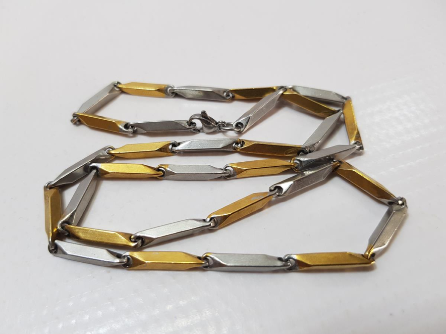 BİJUTERİ ALTIN KAPLAMA ZİNCİR KOLYE