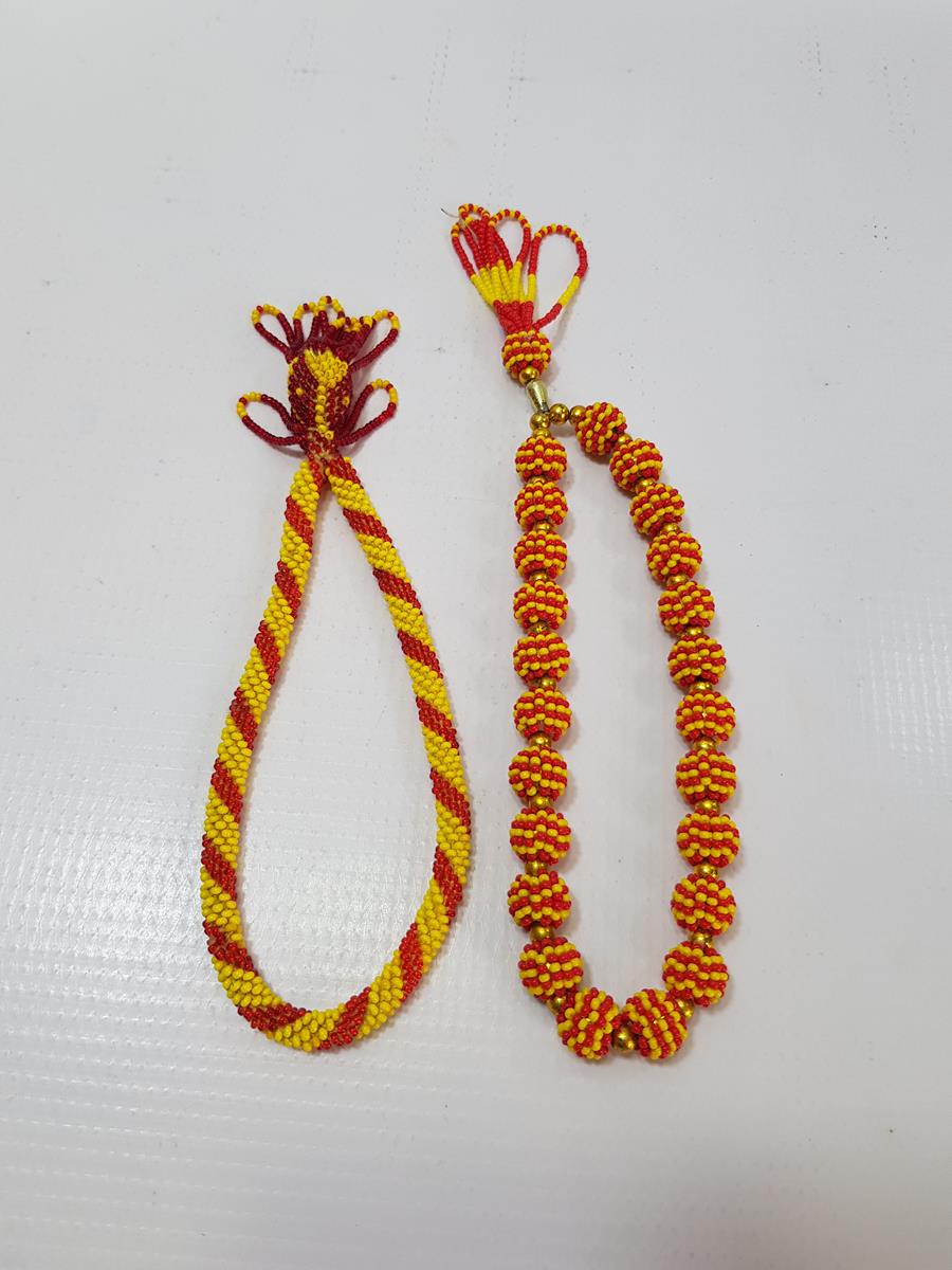 ESKİ CEZAEVİ BONCUK İŞLEME İKİ ADET GALATASARAY TESPİHİ