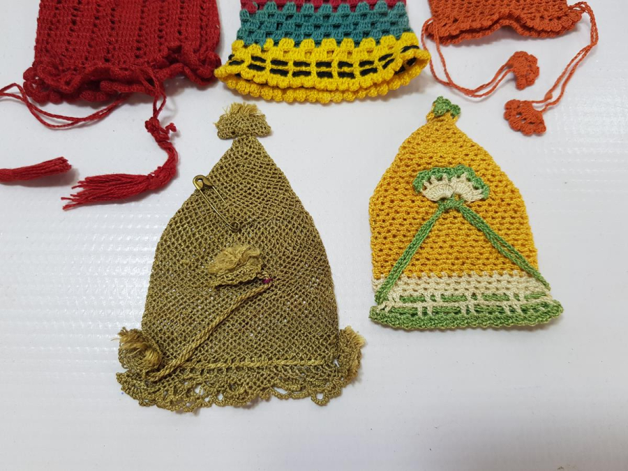 OSMANLI DÖNEMİ EL ÖRME PARA KESESİ LOTU