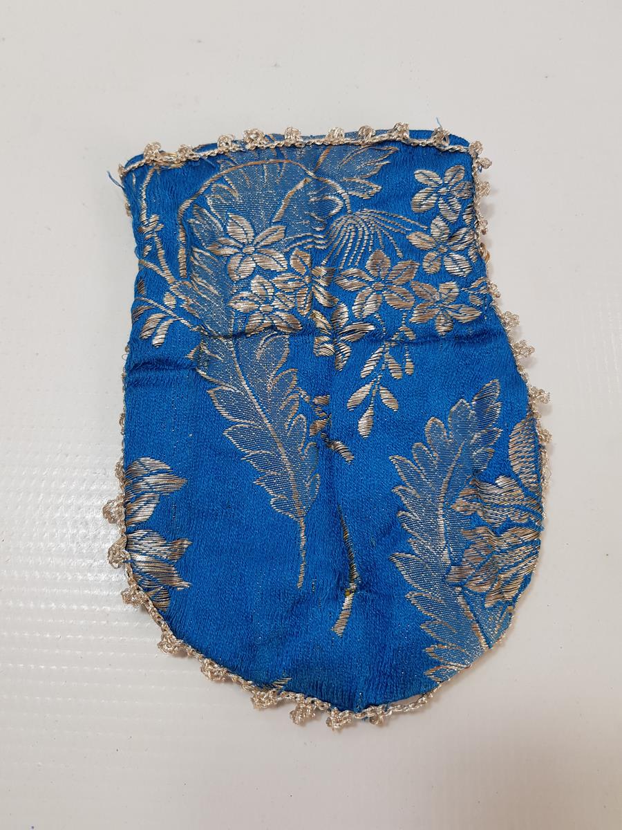 OSMANLI DÖNEMİ GÜMÜŞ SIRMA İŞLEMELİ ELMASİYE KESE