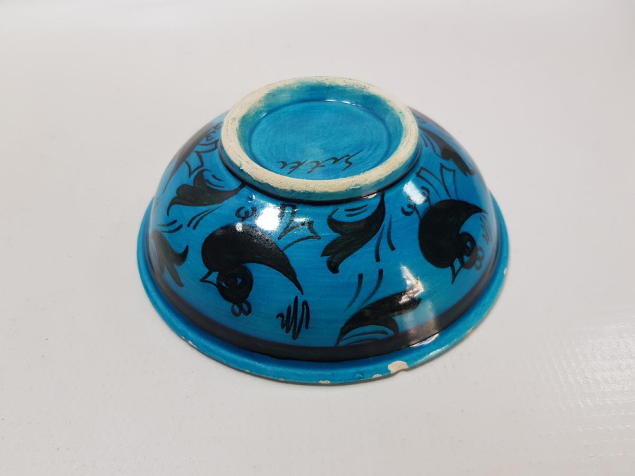 SITKI OLÇAR İMZALI KUŞLAR KONULU KÜTAHYA SERAMİK KASE