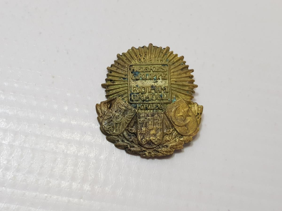 1. DÜNYA SAVAŞI DÖNEMİ TÜRK BAYRAKLI İTTİFAK ROZET