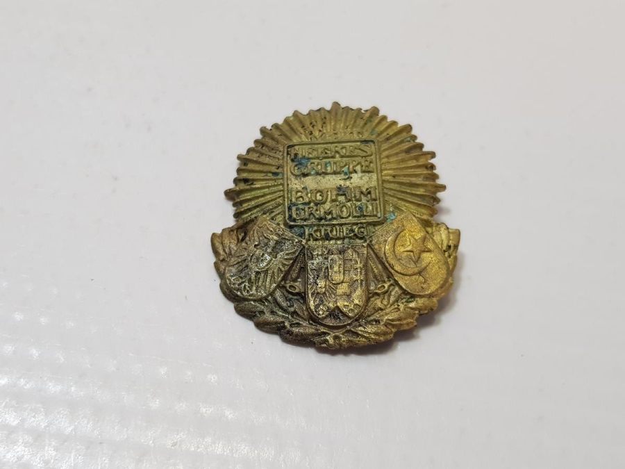 1. DÜNYA SAVAŞI DÖNEMİ TÜRK BAYRAKLI İTTİFAK ROZET