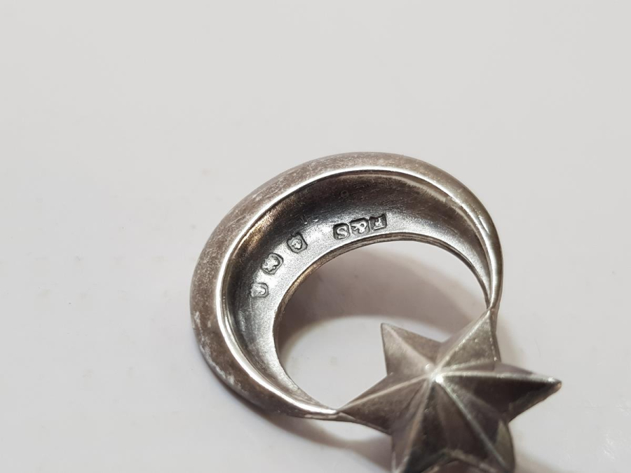 İŞGAL DÖNEMİ İSTANBUL POLİSLERİNİN TAKTIĞI GÜMÜŞ AY YILDIZ ŞAPKA KOKARTI