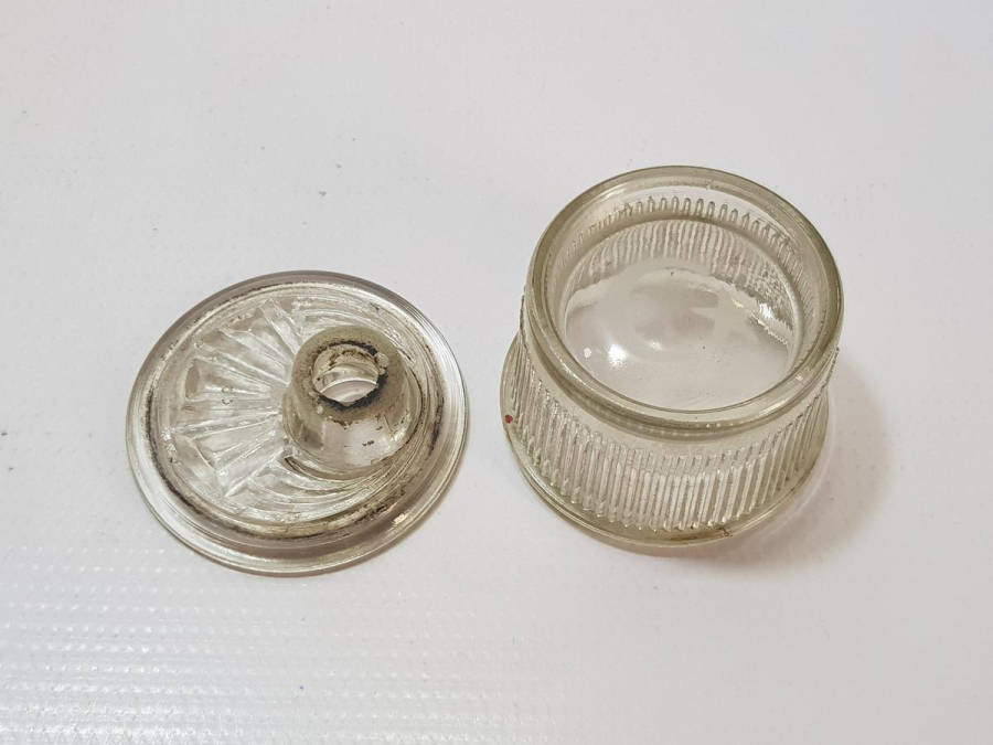 OSMANLI DÖNEMİ AY YILDIZLI KRİSTAL CAM HOKKA