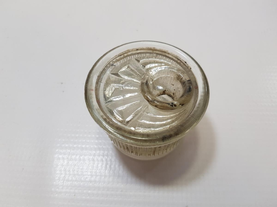 OSMANLI DÖNEMİ AY YILDIZLI KRİSTAL CAM HOKKA