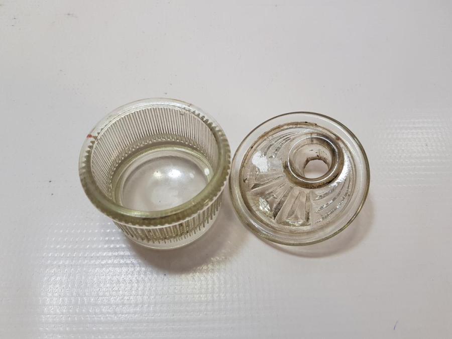 OSMANLI DÖNEMİ AY YILDIZLI KRİSTAL CAM HOKKA