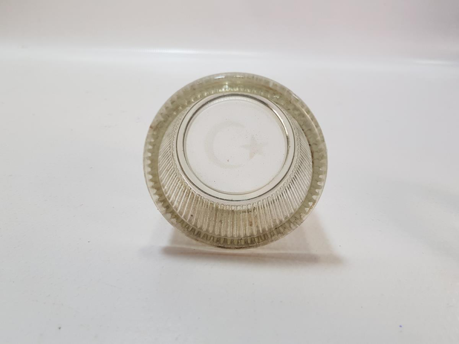 OSMANLI DÖNEMİ AY YILDIZLI KRİSTAL CAM HOKKA