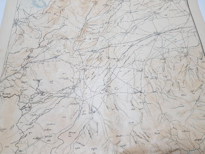 1. DÜNYA SAVAŞI KAFKASYA CEPHESİ OSMANLICA ERZURUM VE CİVARI HARİTASI