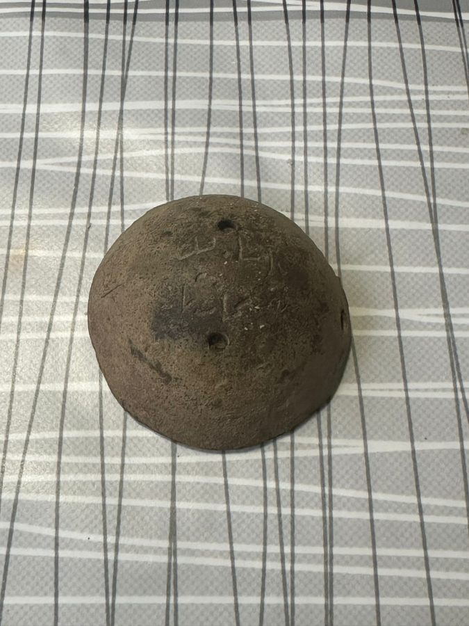 1. DÜNYA SAVAŞI DÖNEMİ OSMANLICA YAZILI HAVAN MERMİSİ BAŞLIĞI