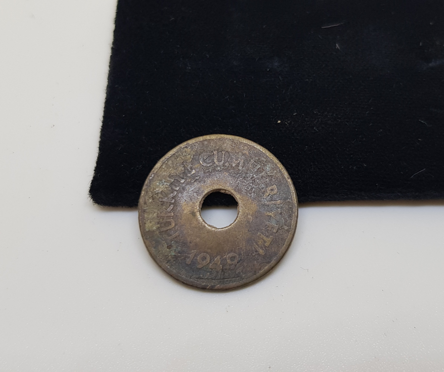 1949 YILI DELİKLİ 2,5 KURUŞ