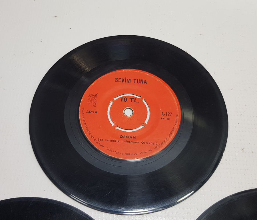 3 ADET ANTİKA 45 LİK PLAK