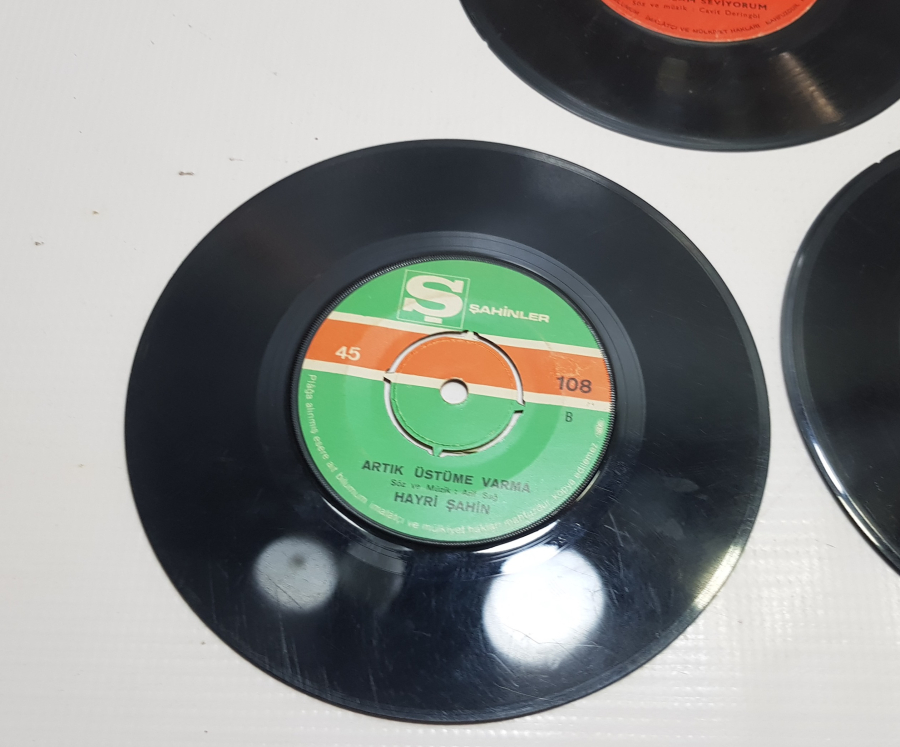 3 ADET ANTİKA 45 LİK PLAK