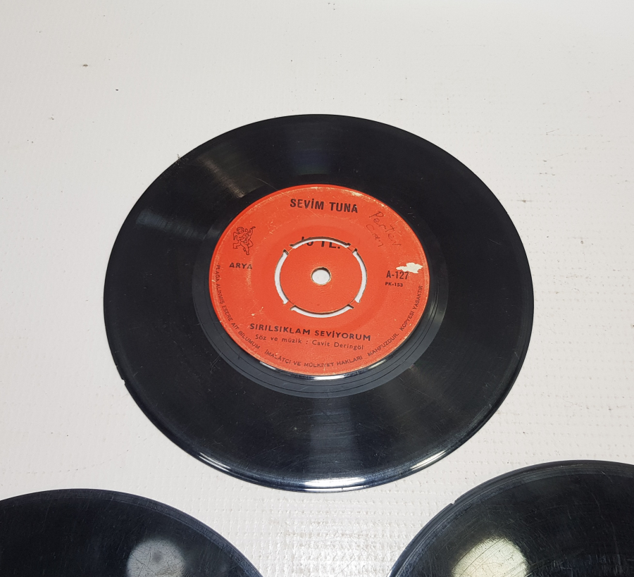 3 ADET ANTİKA 45 LİK PLAK