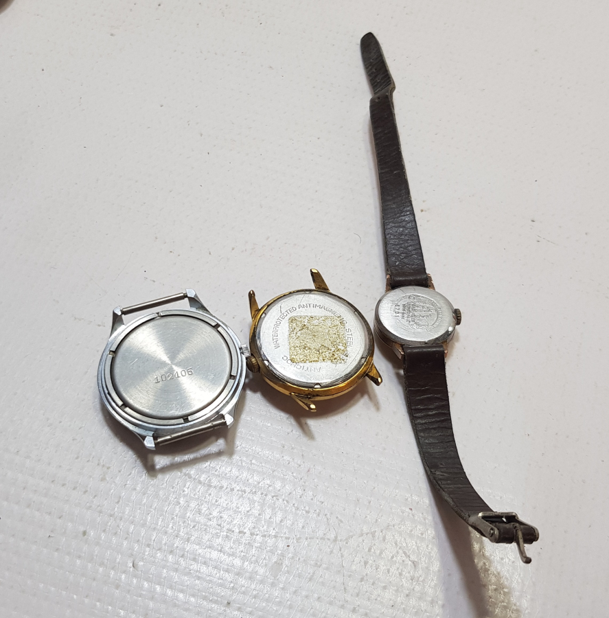 3 ADET ANTİKA KURMALI KOL SAATİ LOTU