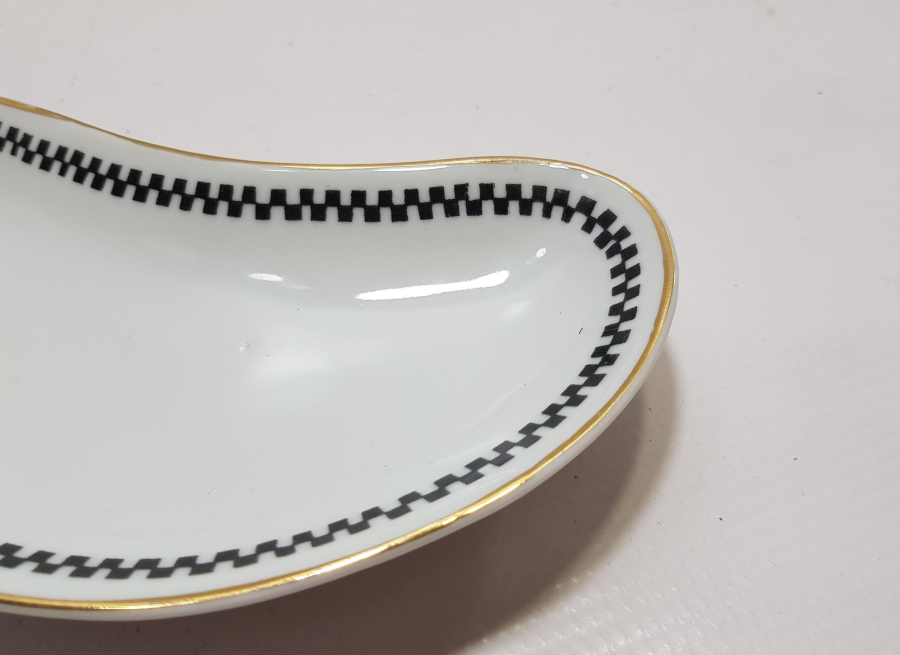 ARKASI OSMANLICA YAZILI VE ALTIN VARAKLI NADİR LİMON TABAĞI