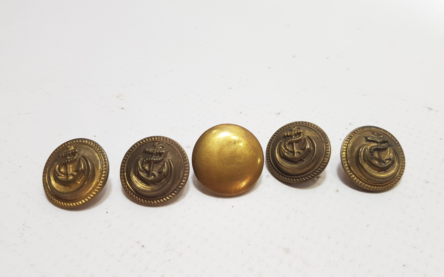 CUMHURİYET BAŞLARI ANTİKA DENİZCİ PAŞA DÜĞMELERİ LOTU