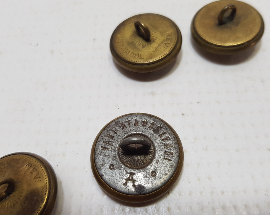 CUMHURİYET BAŞLARI ANTİKA DENİZCİ PAŞA DÜĞMELERİ LOTU