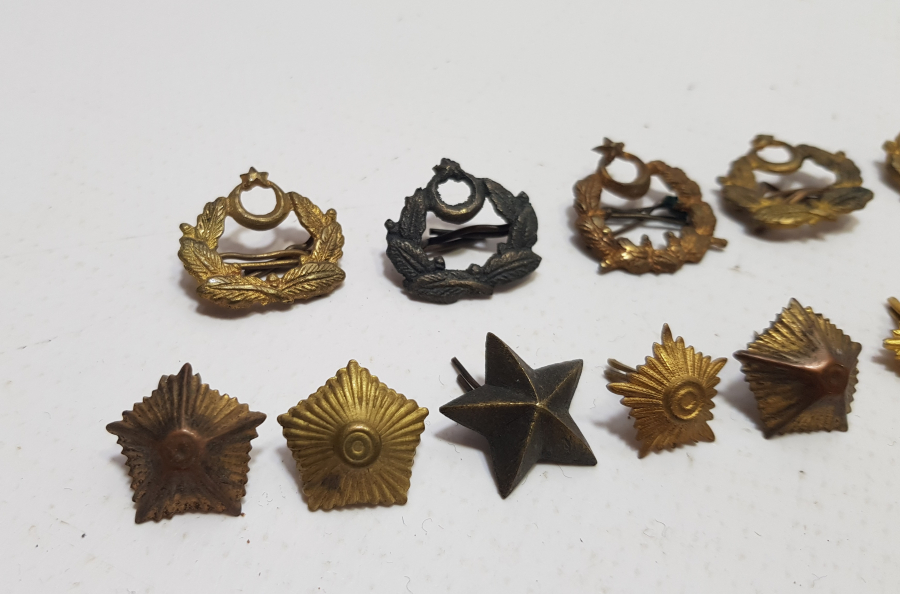 CUMHURİYET BAŞLARI SUBAY KOKART VE ROZET LOTU