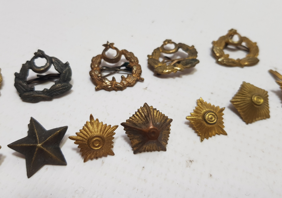 CUMHURİYET BAŞLARI SUBAY KOKART VE ROZET LOTU