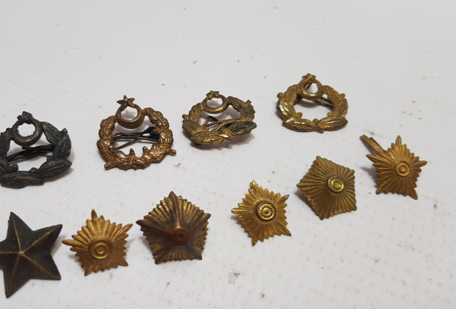 CUMHURİYET BAŞLARI SUBAY KOKART VE ROZET LOTU