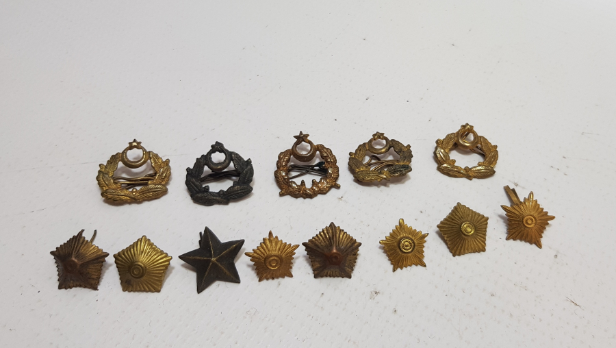 CUMHURİYET BAŞLARI SUBAY KOKART VE ROZET LOTU