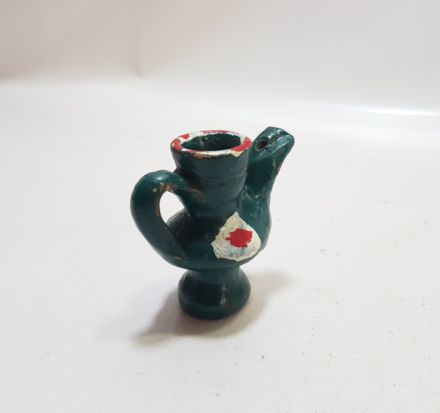 EL BOYAMA ANTİKA ÇANAKKALE YAPIMI TOPRAK DÜDÜK